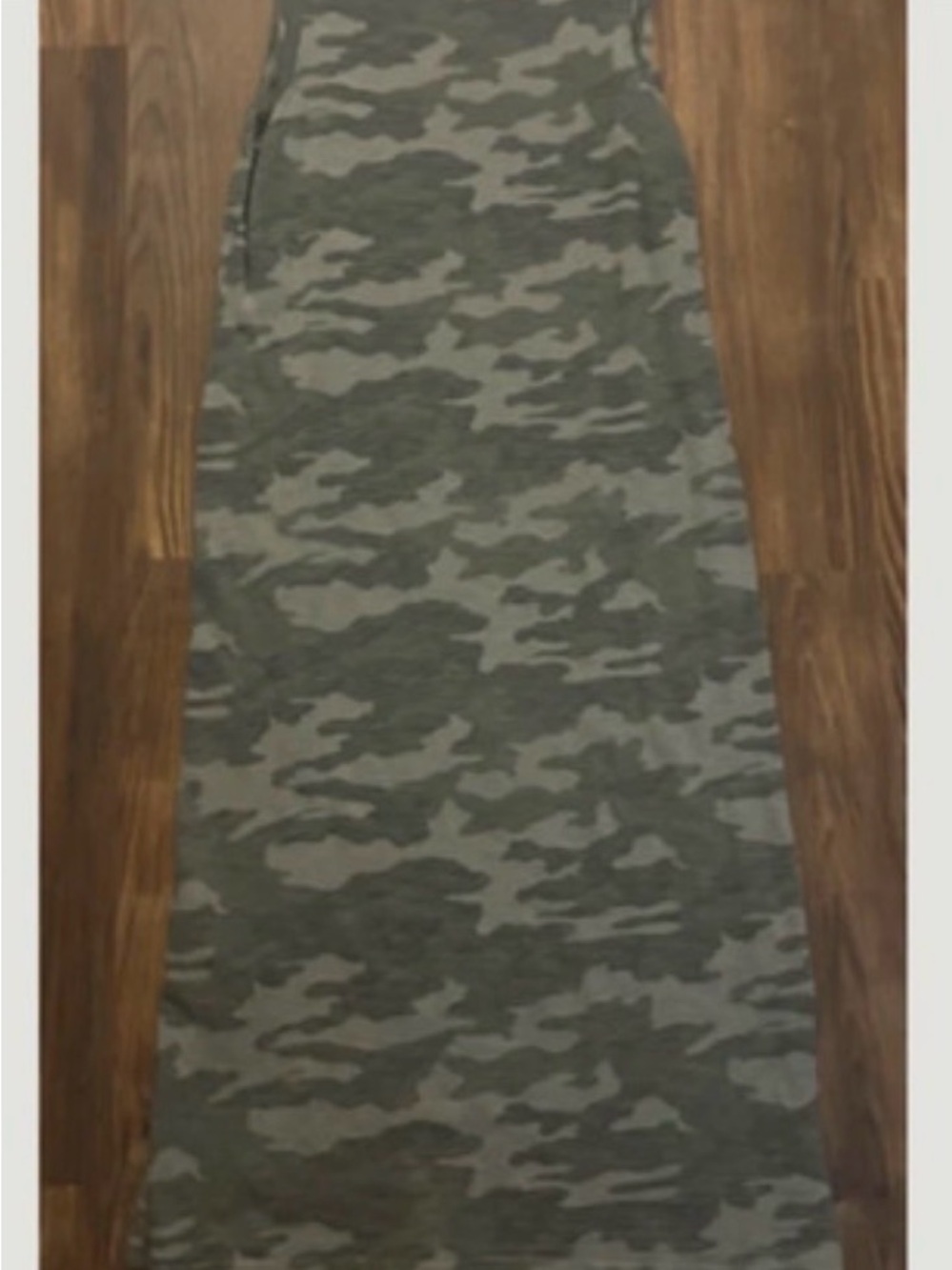 Universal Thread Camo Maxi Skirt in Olive and Gray
